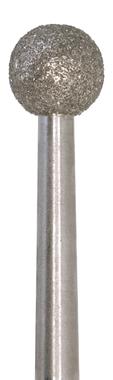 Fresa bola diamante cuello largo para ORL 7cm