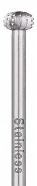 Fresa bola plana de Acero Inox