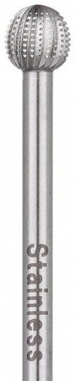 Fresa bola estriada de acero inox