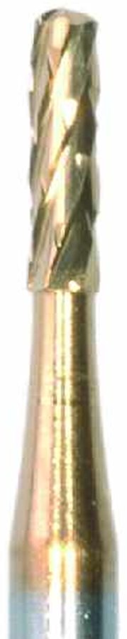 Fresa carburo y baño titanio cilíndrica punta redondeada rebaje metal TCX21R.FG.012