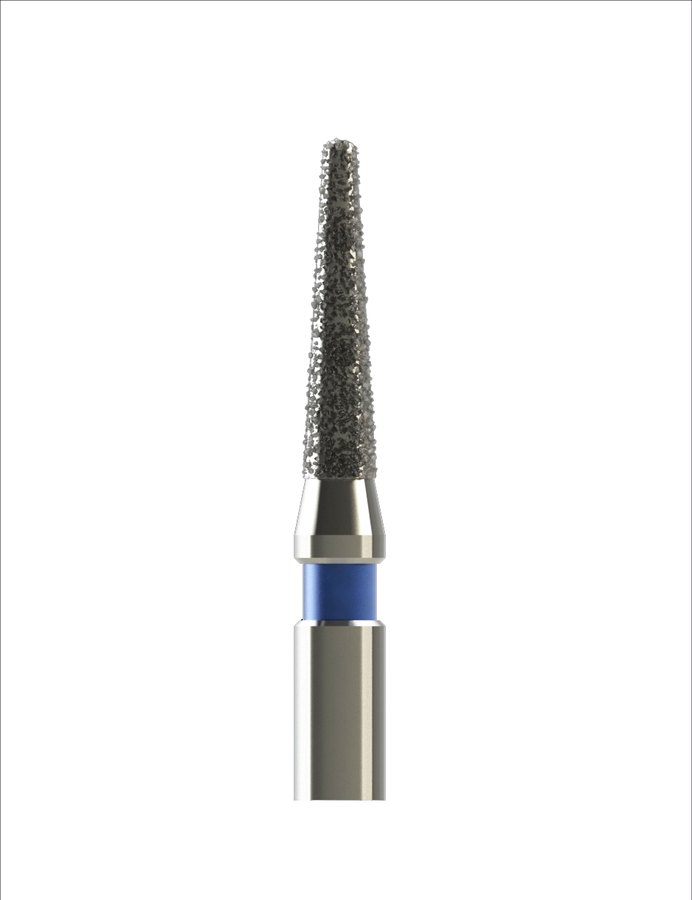 Fresa diamante cónica multiradios para el registro Cad-Cam