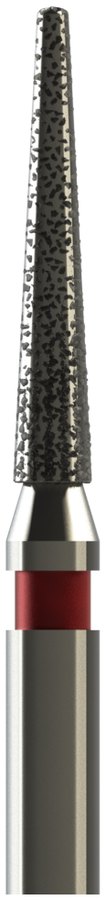 Fresa diamante cónica larga multiradios para el registro Cad-Cam WD204F.FG.014
