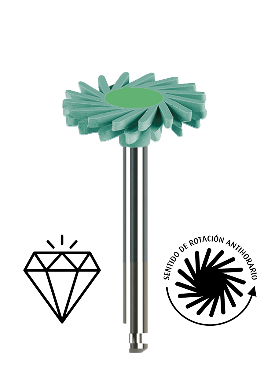 Pulidor Swivel para Zirconio medio