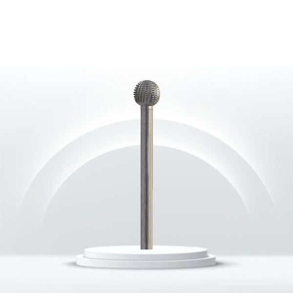 Fresa bola estriada de acero inox