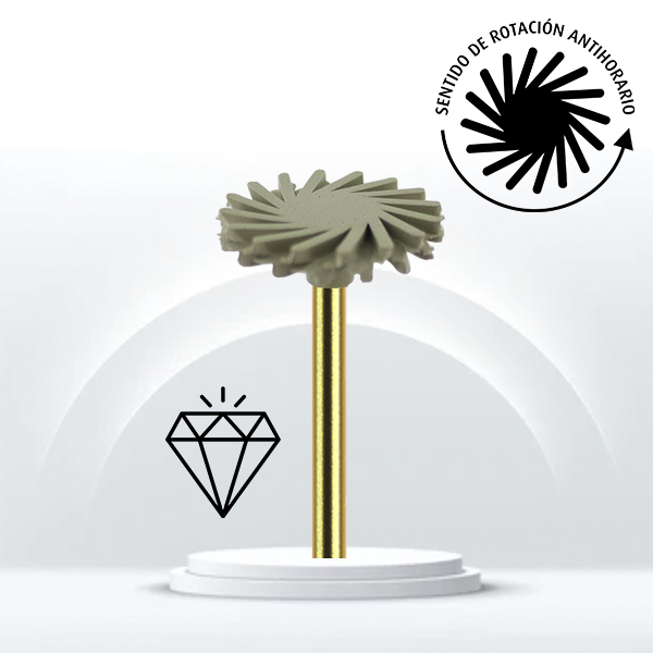 Pulidor Swivel diamantado para composite fino