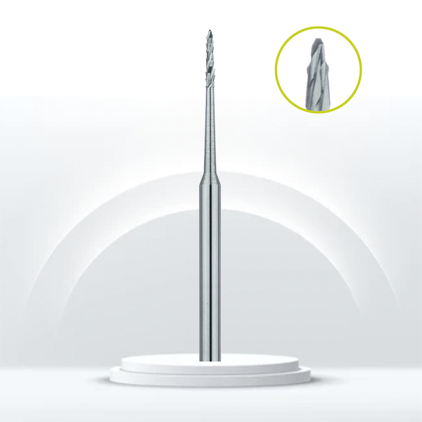 Fresa carburo cónica dentada para odontosección