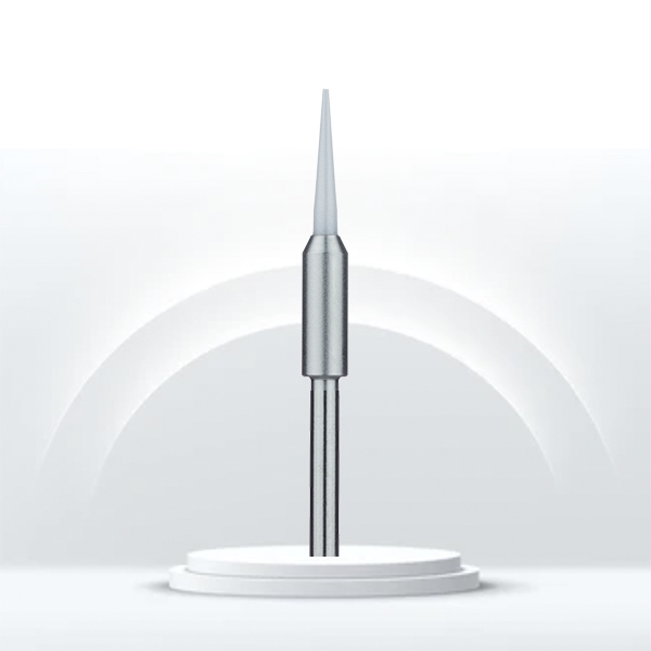 Fresa cerámica flecha larga para cortar encía