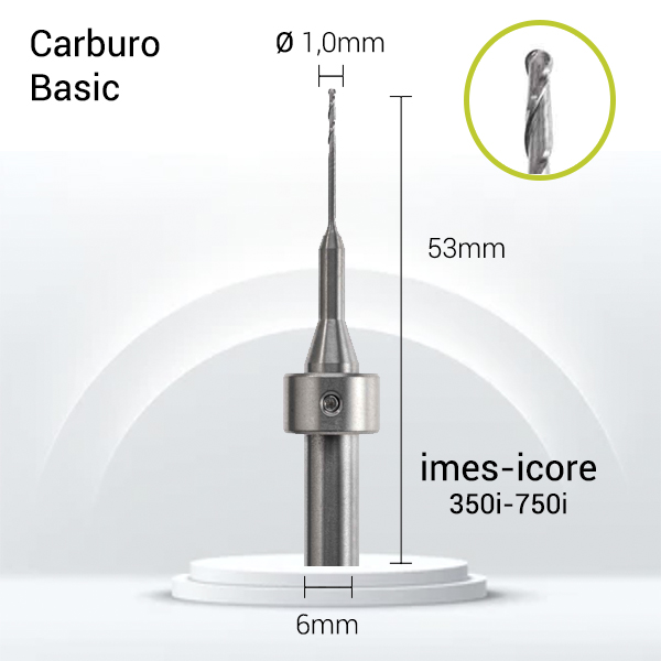 Carburo 6mm para ZrO, PMMA,PEEK, Cera