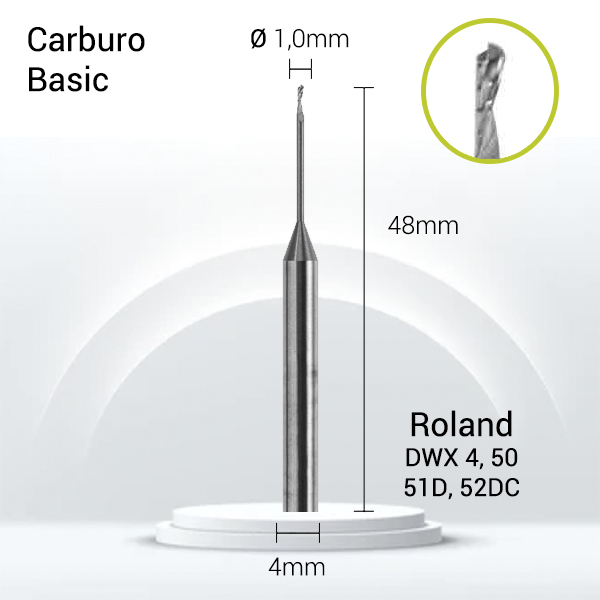 Carburo 4mm para PMMA