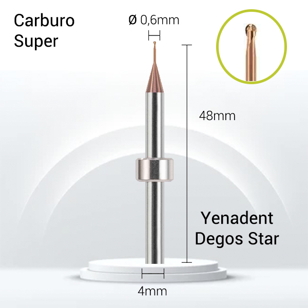 Carburo Super 3mm para CrCo, Titanio