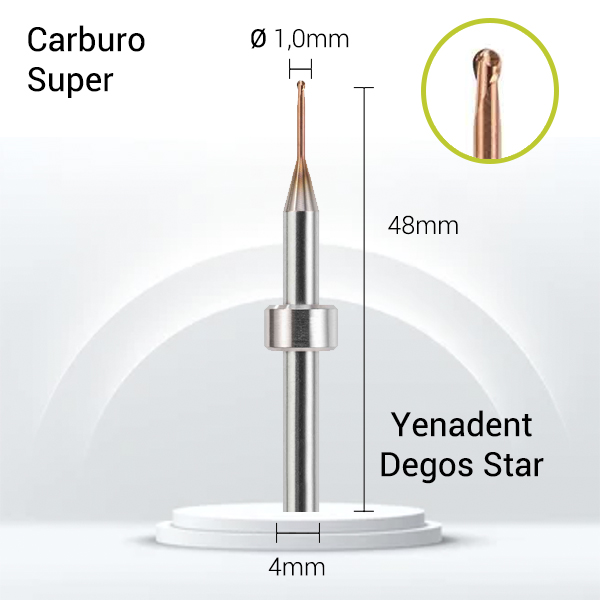 Carburo Super 3mm para CrCo, Titanio