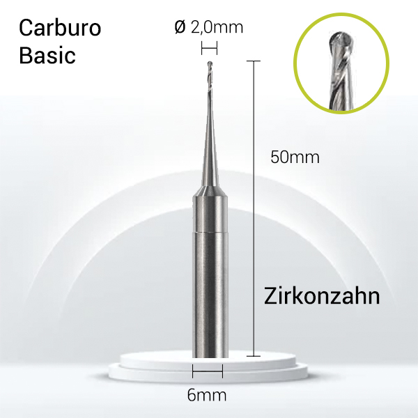Carburo 6mm para PMMA,Cera