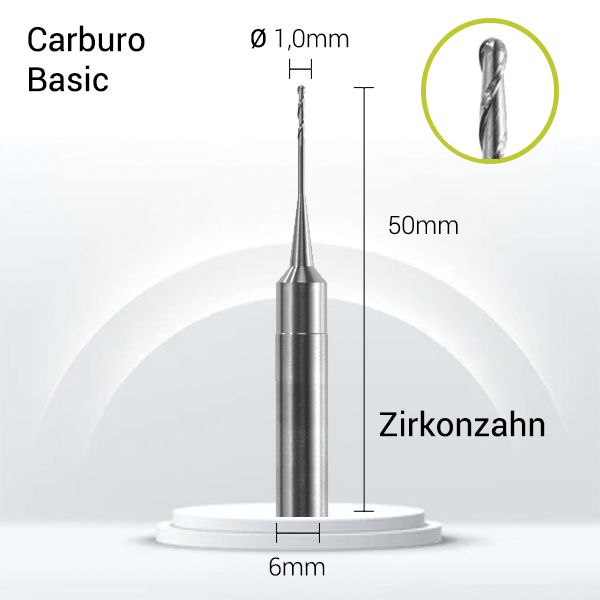 Carburo 6mm para ZrO,PMMA,Cera, Sinter Metal