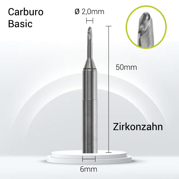 Carburo 6mm para CrCo, Titanio