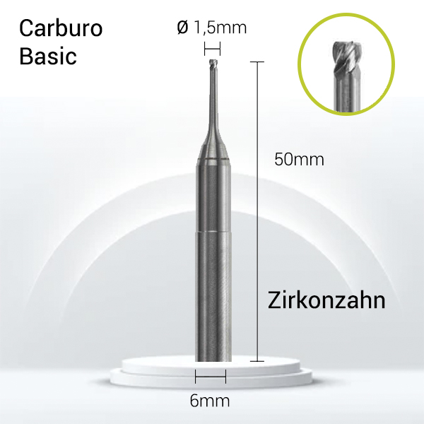 Carburo 6mm para CrCo, Titanio