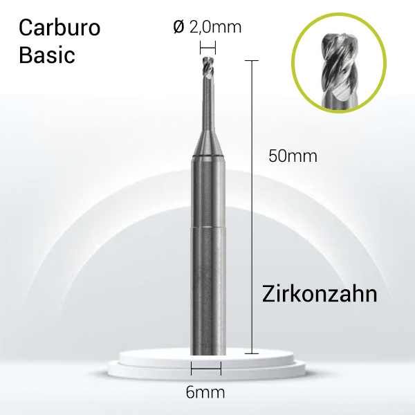 Carburo 6mm para CrCo, Titanio