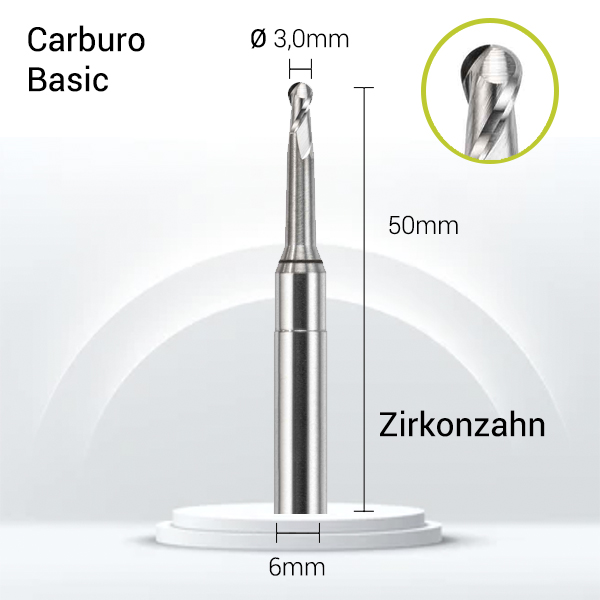Carburo 6mm para CrCo, Titanio